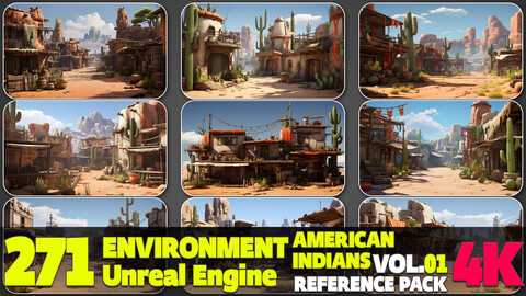 271 4K American Indians Environment Reference Pack Vol.01