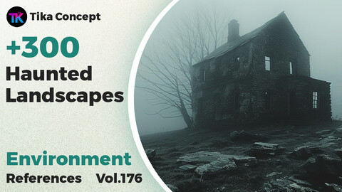 +300 Haunted Landscape Concept(4k) | Vol_176