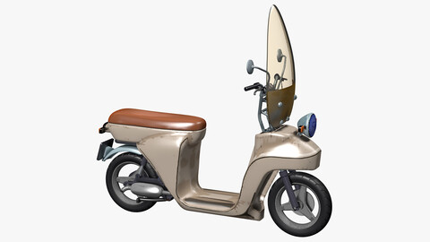 Scooter Motorcycle 3D Model