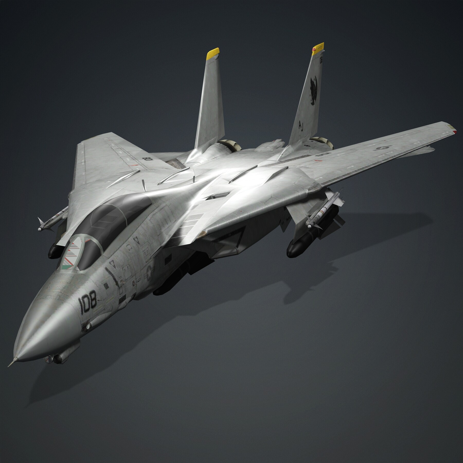 ArtStation - F-14 PLANE FIGHTER PLANE FIGHTS THE AMERICAN AIR | Game Assets