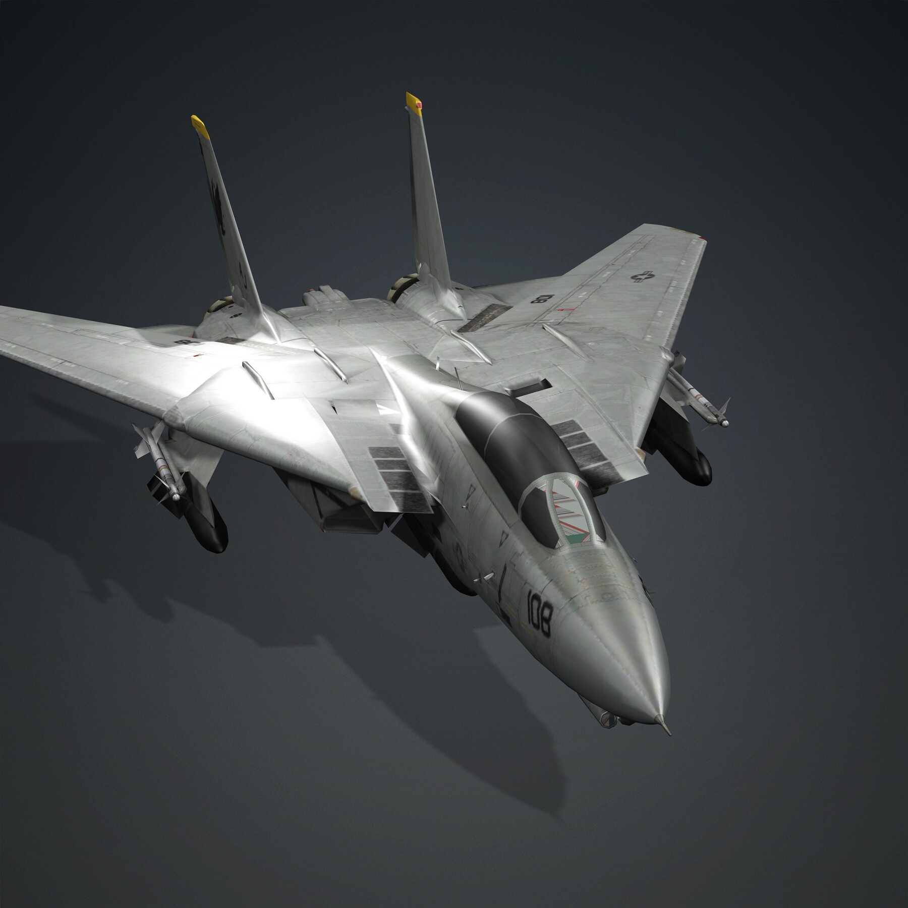 ArtStation - F-14 PLANE FIGHTER PLANE FIGHTS THE AMERICAN AIR | Game Assets