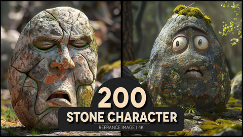Stone Character 4K Reference/Concept Images