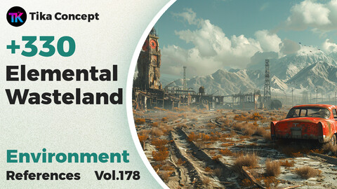 +330 Elemental Wasteland Environments Concept(4k) | Vol_178