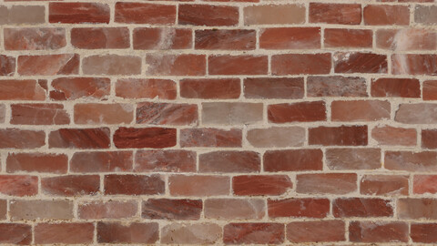 Brick Seamless Texture 2k (2048*2048) | EXR 5 | JPG 5 File Formats All Texture Apply After Object Look Like A 3D. (1K preview image)