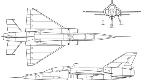 Helwan H-300 3-view line drawing vector file