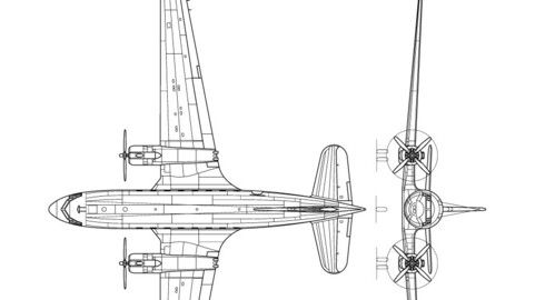 Iljusin Il-14-svg vector file