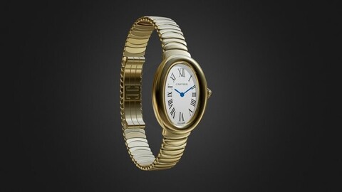 Realtime 3D Model / Cartier / Baignoire (PBR, blend, Glb)