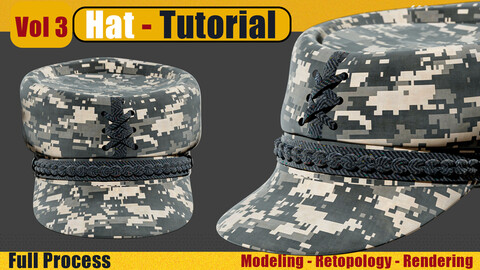 Free Tutorial - Military Hat Full Process