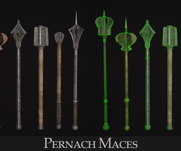 ArtStation - Medieval Weapon - Maces | Game Assets