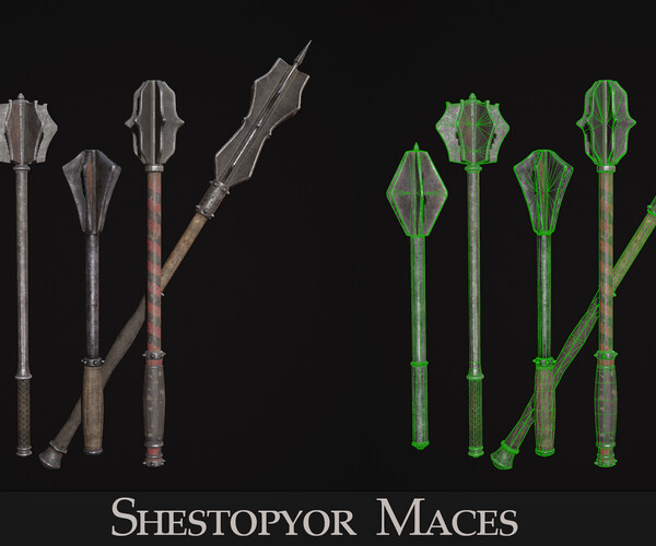 ArtStation - Medieval Weapon - Maces | Game Assets