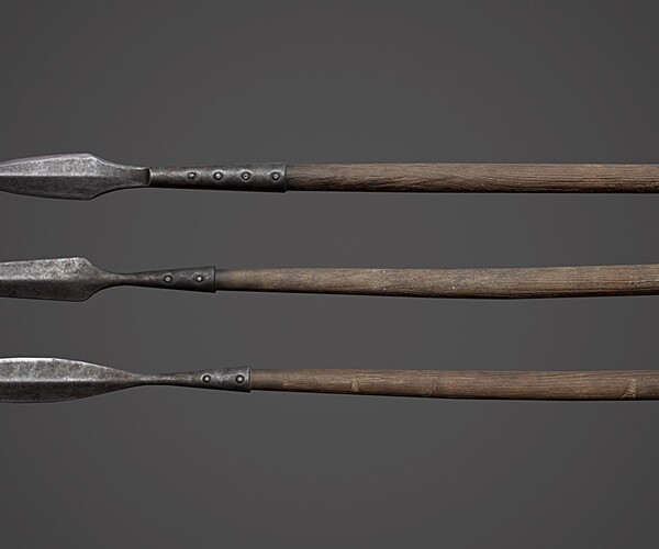 ArtStation - Medieval Polearms - I | Game Assets