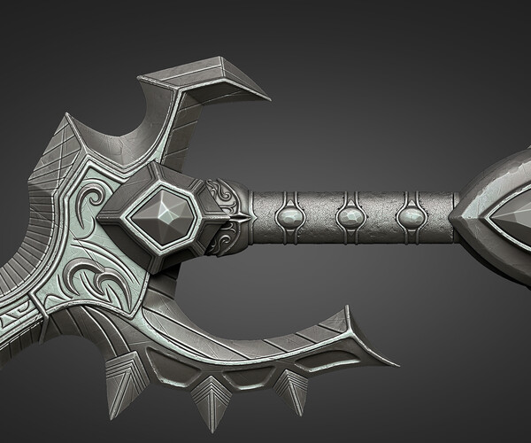 ArtStation - Shalamayne sword V2 (3D print model) | Game Assets