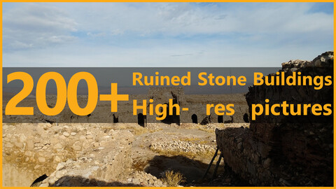 200+ High-resolution photos of Ruined stone buildings - Vol. 01