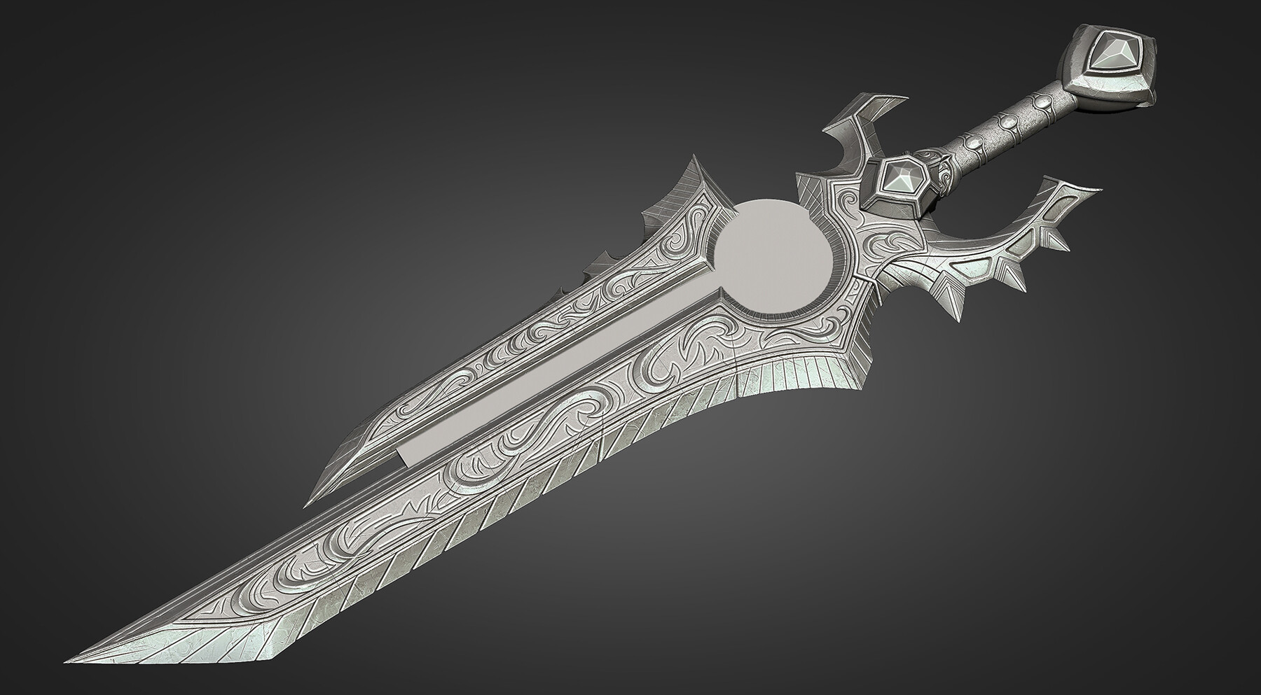 ArtStation - Shalamayne sword V3 (3D print model) | Game Assets