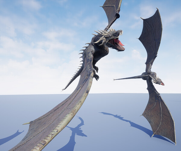 ArtStation - Wyvern Type Dragon 1 -Unreal Engine Project | Game Assets