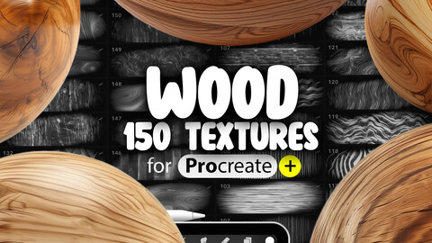 150 Procreate Wood Texture Brushes | Wooden Brushes for Procreate | Procreate Wooden Floor | Procreate Wood Patterns |Procreate Wood Grain