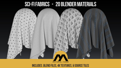 Scifi Fabrics for Blender Vol 1