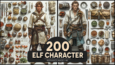 Elf Character 4K Reference/Concept Images