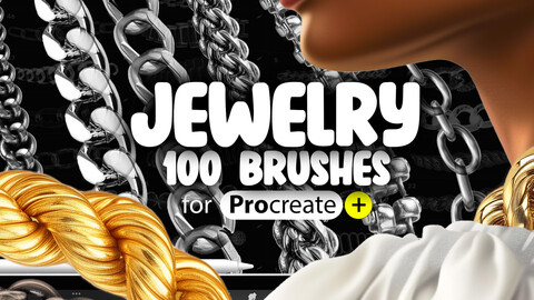 100 Procreate Jewelry Brushes | Procreate Chain Brushes | Procreate Bracelet Brushes | Procreate Necklace Brushes | Procreate Pearls Brushes | Procreate Jewelry References | Procreate Rings Brushes | Procreate Jewellery Brushes