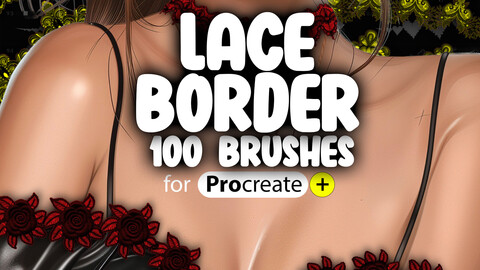 100 Procreate Lace Border Brushes | Procreate Lace Trim Brushes | Procreate Lace Pattern | Procreate Lace Edging Brush | Procreate Lace Stripes Brush | Procreate Lingerie Brushes | Procreate Lace Underwear Brushes