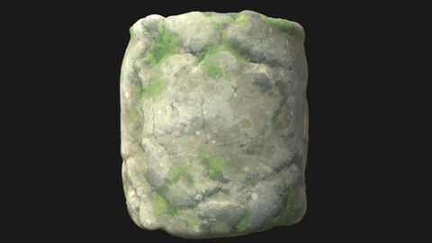 Ghibli Stylized Rock Face Material -- substance designer sbs & sbsar files