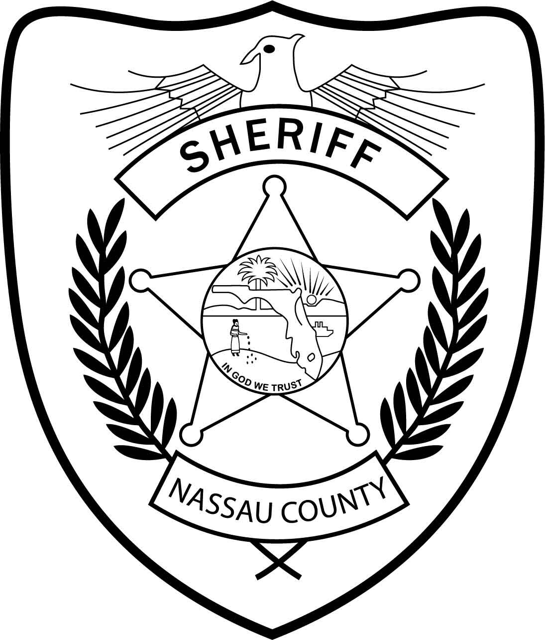 ArtStation - NASSAU COUNTY,FL PATCH VECTOR FILE Black white vector ...