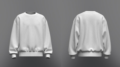 Men's Regular Fit Sweatshirt 3d Model