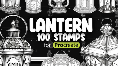 100 Procreate Lantern Stamps | Procreate Chinese Lantern Stamps Brushes | Flashlight Procreate Stamps Brushes | Lamp Procreate Brushes | Lighting Procreate Brushes | Chandelier Procreate Stamp Brush | Lighthouse Procreate Brushes | Kerosene Lamp Procreate