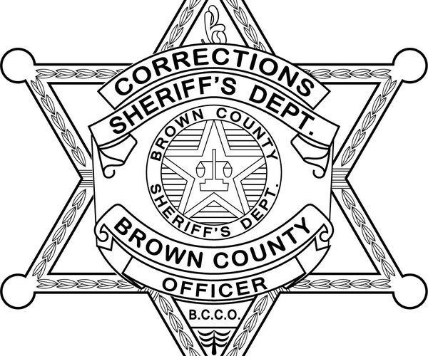 ArtStation - Corrections Sheriffs Officer Brown County badge, black ...