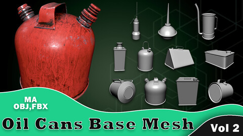 20 Oil Cans Base Mesh Vol 2