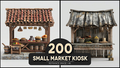 Small Market Kiosk 4K Reference/Concept Images