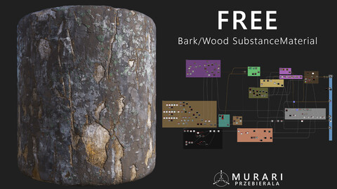 Damaged Tree Bark Substance Designer