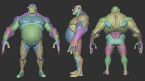 Stylized Heavy Anatomy Blockout V1.1