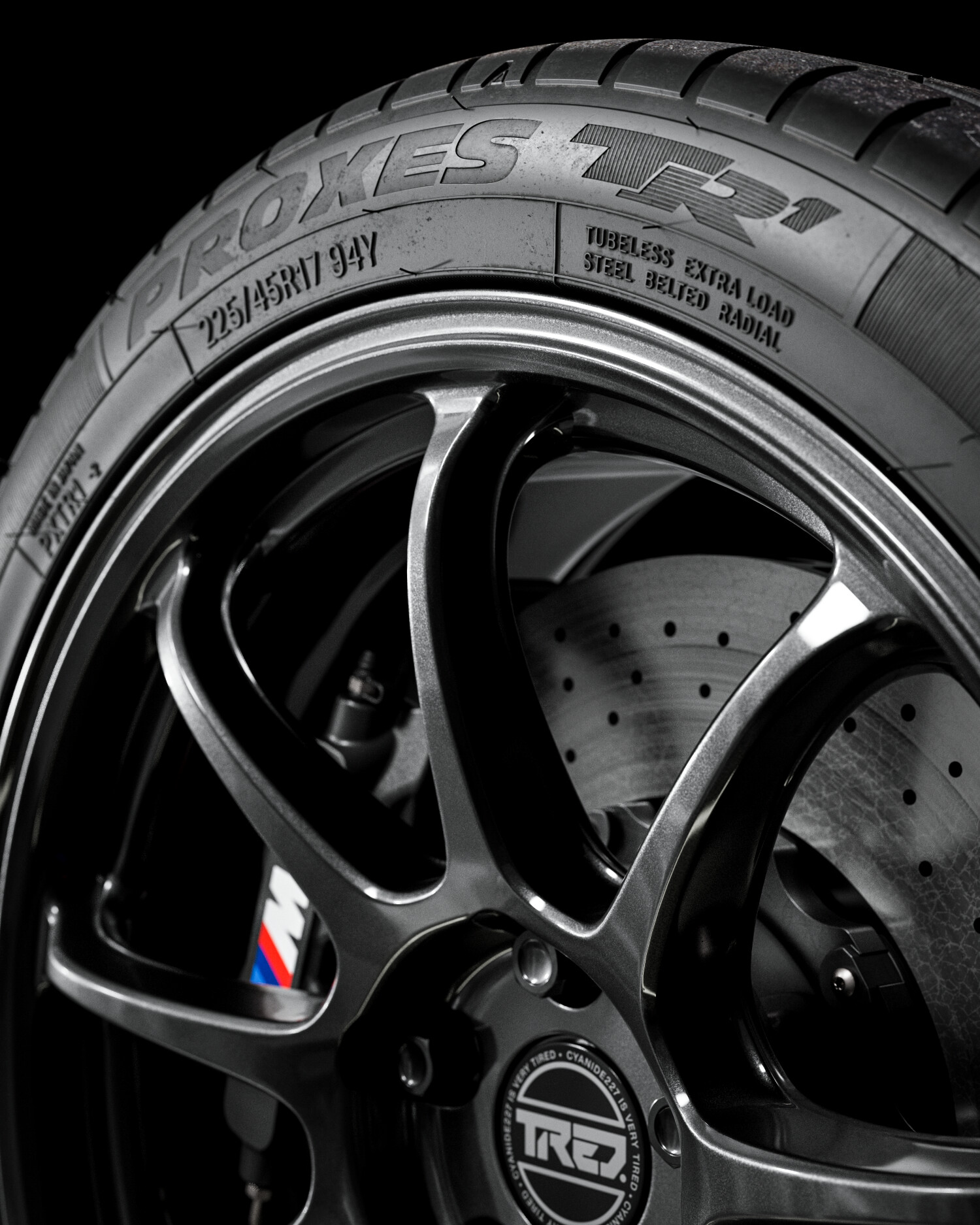 TOYO® PROXES® TR1™ • 225/45 R17 (94Y) XL • (Real World Details)