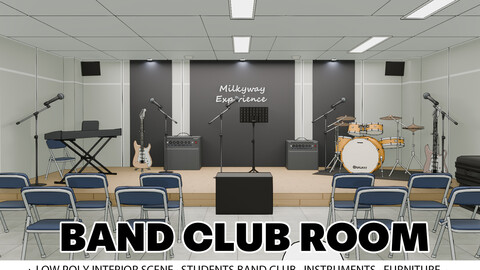 Indoor scene - School Band Club room