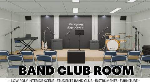 Indoor scene - School Band Club room