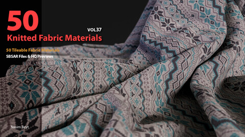 50 Tileable Knitted Fabric Materials-VOL37 SBSAR