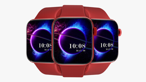 Brand B Smart watch Red Color