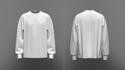 Men's Raglan Sleeve Jersey 3d Model