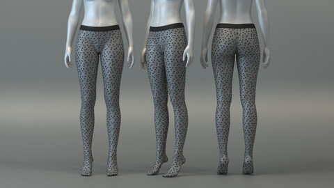 Heart Printed Pantyhose