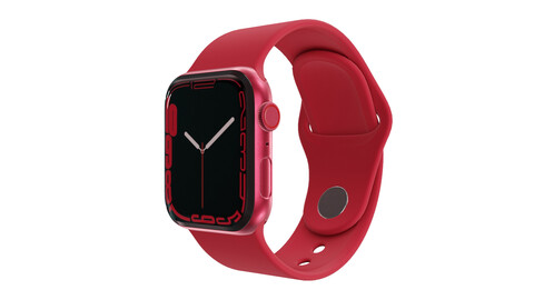 Apple Watch 7 - Red Aluminium Case with Sport Band