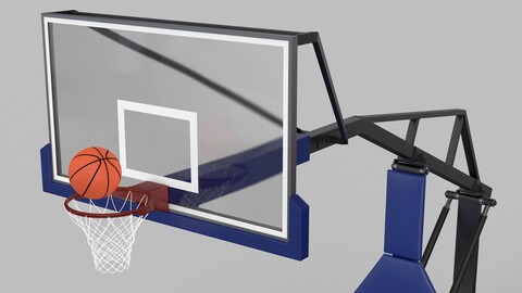 Basketball Backboard and Ball