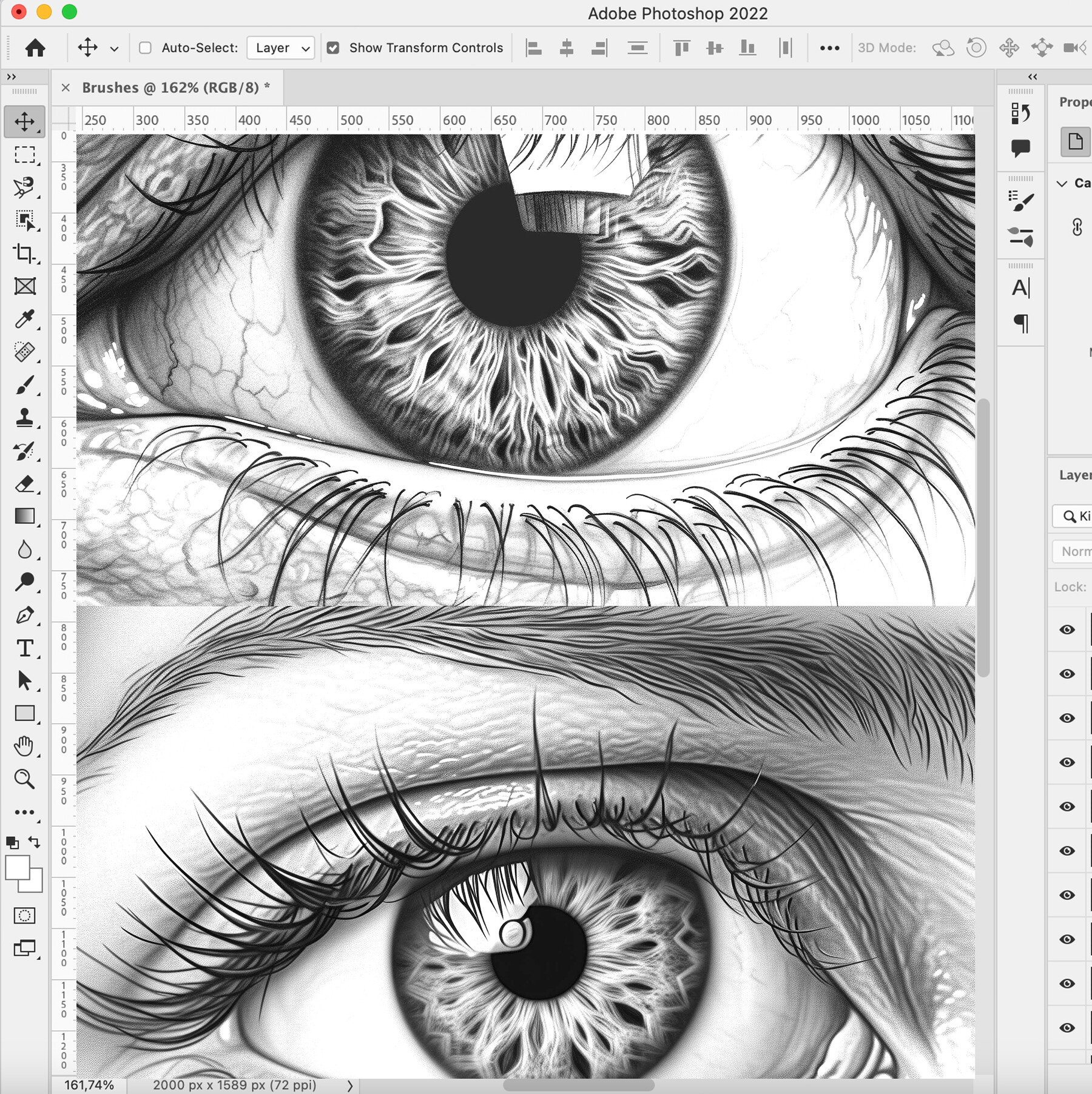 ArtStation - 40 Realistic Eyes Procreate Brushes | Realistic Eyes ...