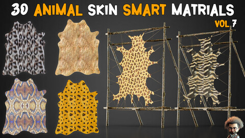 30 Animal Skin Smart Materials + BPR Textures - Vol 7