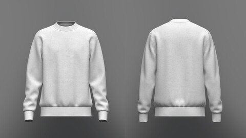 Men's Sweatshirt 3d Model