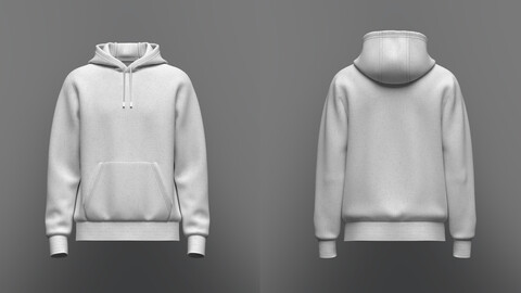 Men's Hoodie 3d Model