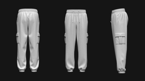 Men's Cargo Pant 3d Model