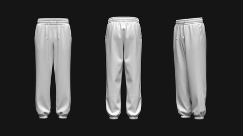 Men's Oversized Jogger 3d Model