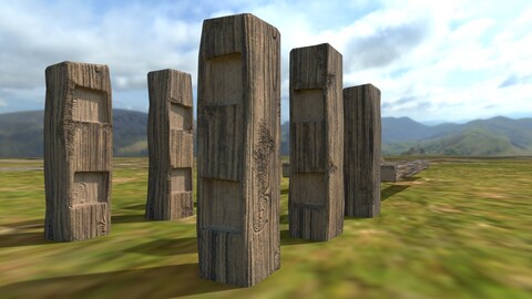 Modular Wooden Fence Asset Pack