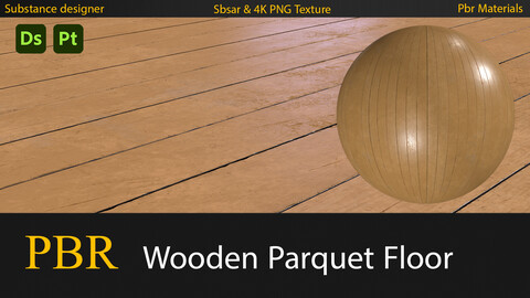 Free Wooden Parquet Floor | Sbsar |